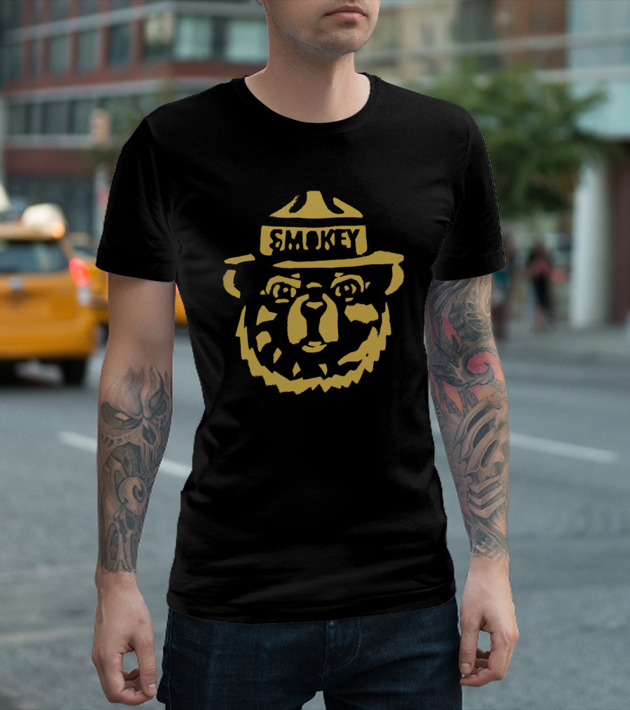 Smokey Bear Prevent Wildfires Iconic Ranger Hat T-Shirt