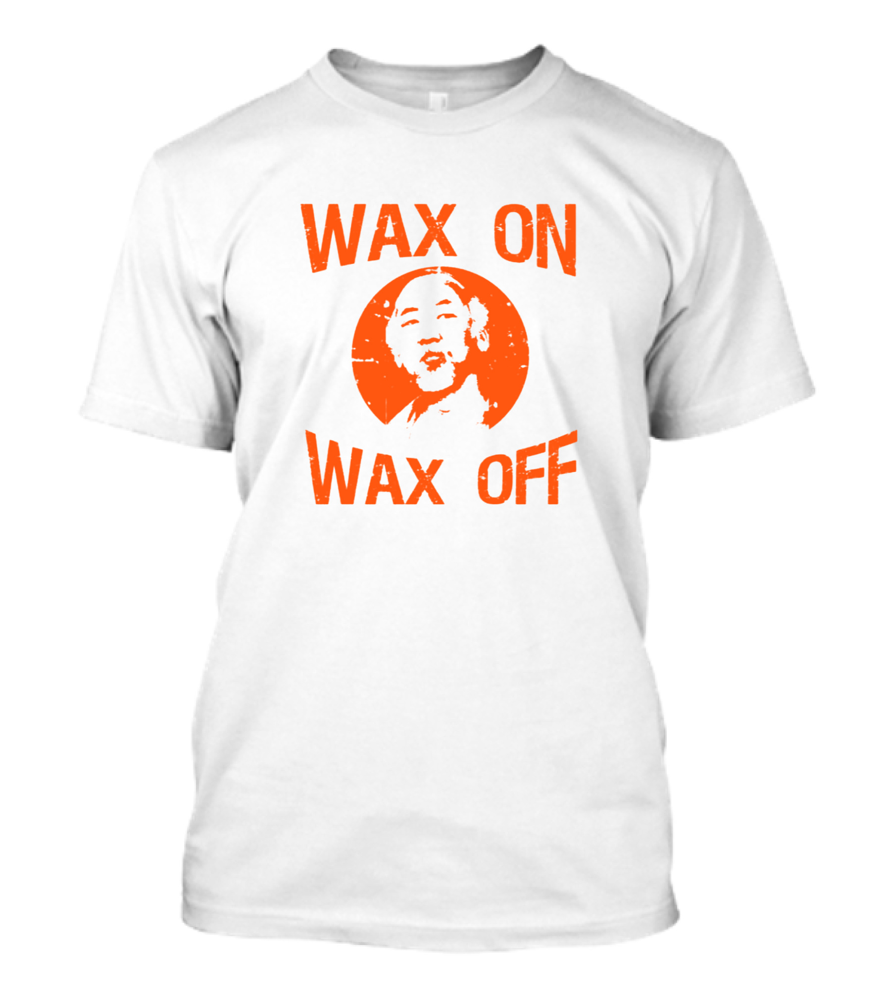 Cobra Kai Karate Kid Wax On Wax Off Mr. Miyagi Circle T-Shirt