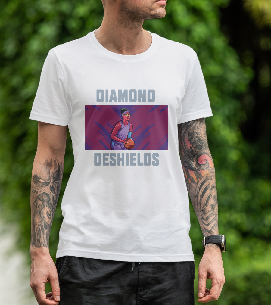 Diamond Deshields Basketball Player T-Shirt