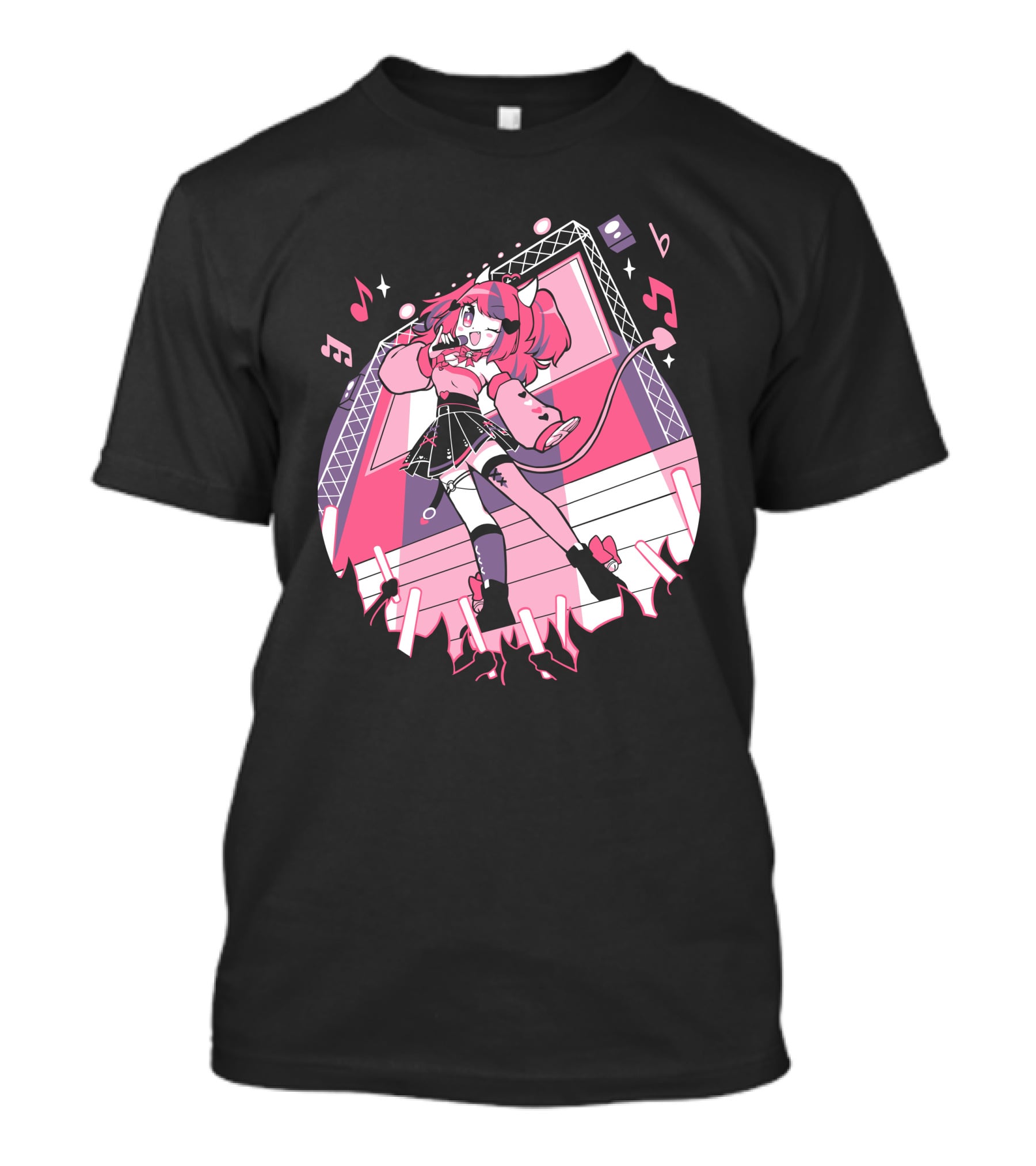 VShojo Merch Ironmouse Idol Performance Stage Anime Aesthetic T-Shirt