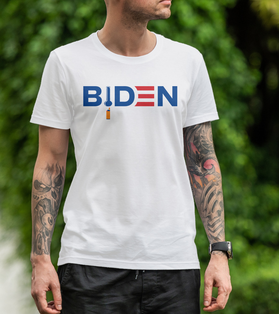 Drinkin Bros Biden Crack Pipes Parody Typography Merch T-Shirt
