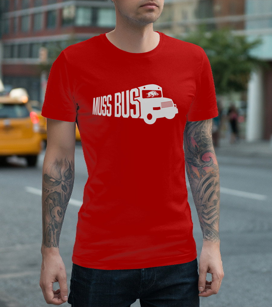 Muss Bus Eric Musselman Arkansas Razorbacks T-Shirt