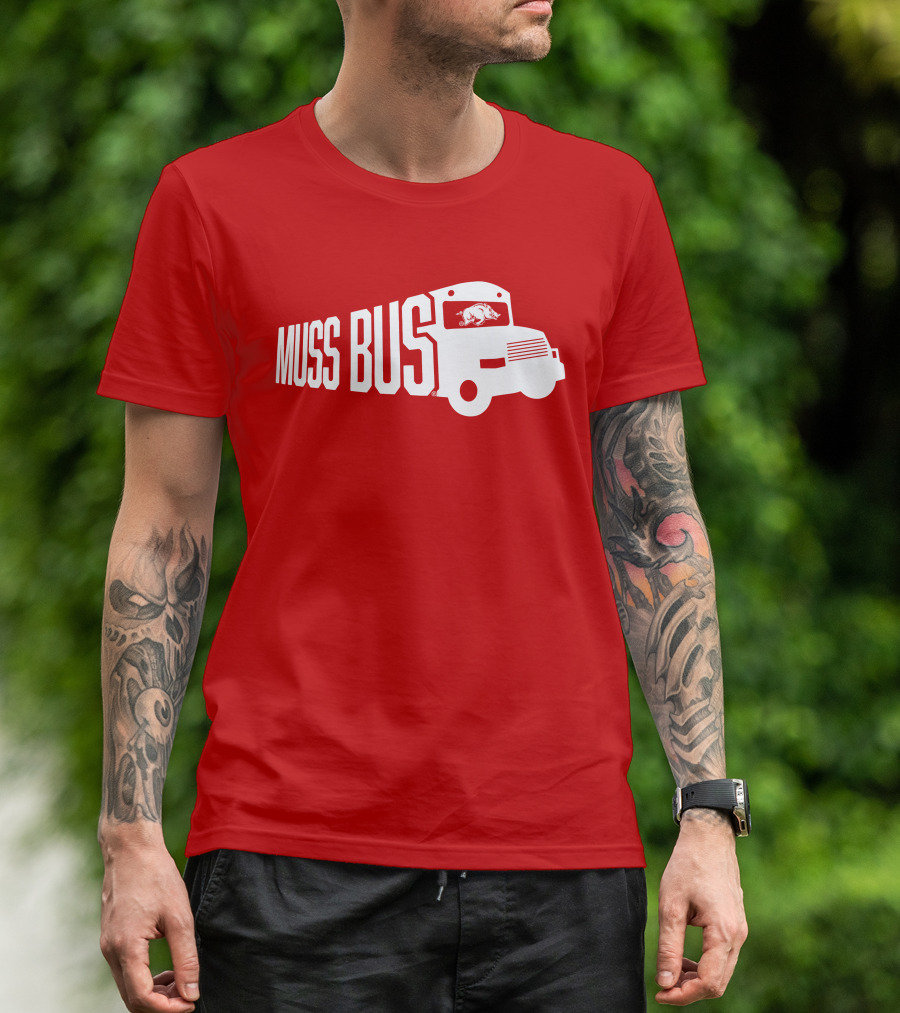 Muss Bus Eric Musselman Arkansas Razorbacks T-Shirt