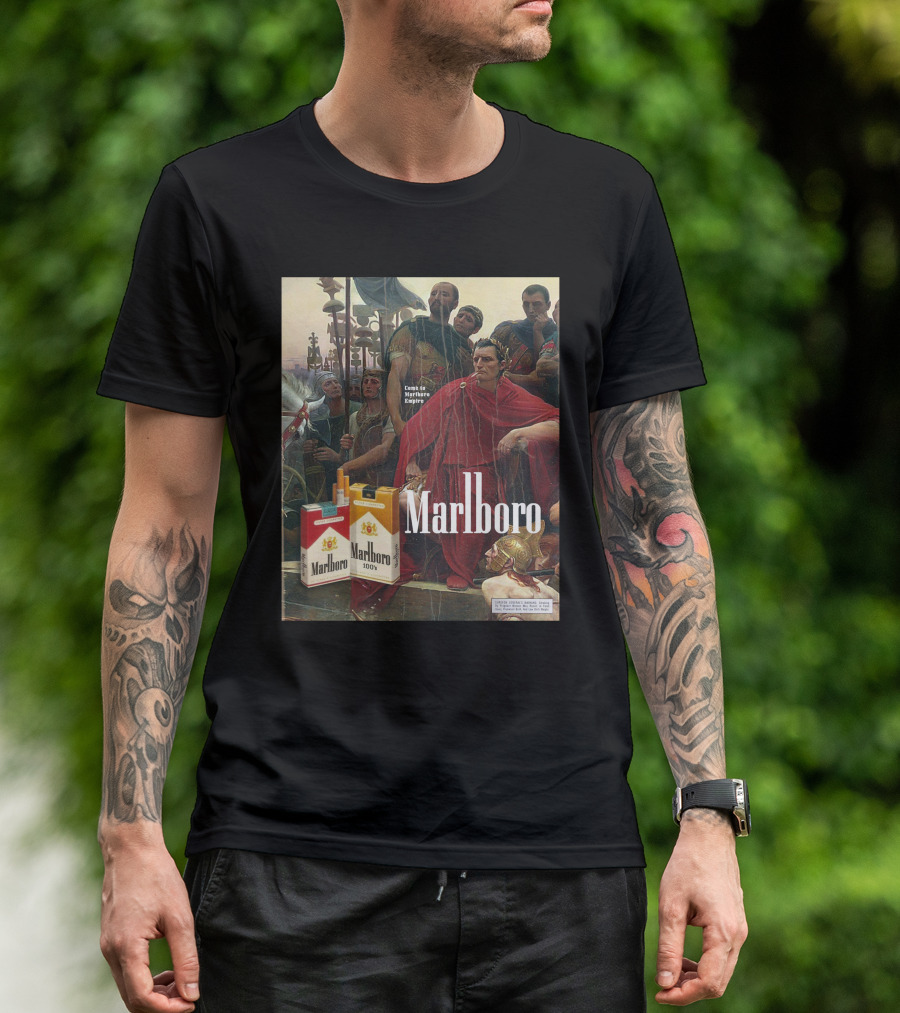 MarlboroManCo Come To Marlboro Empire Roman Soldiers Marlboro Packs T-Shirt