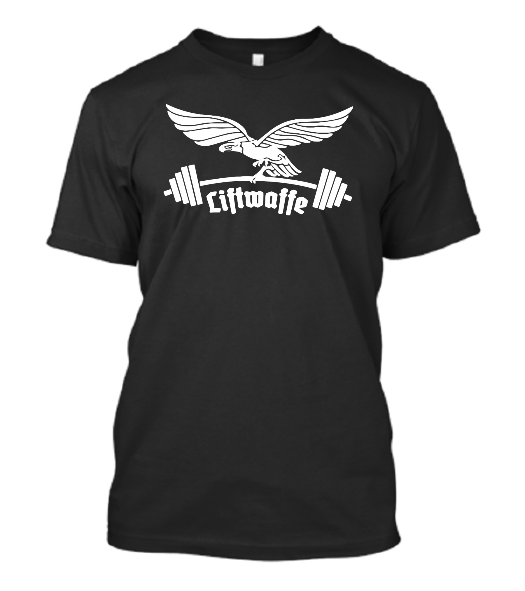 Revolt Noir Merch Liftwaffe Eagle Barbell T-Shirt