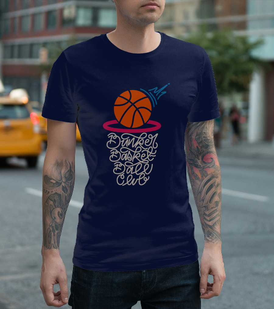 Bunker Branding Basketball Club Ball Net Script T-Shirt