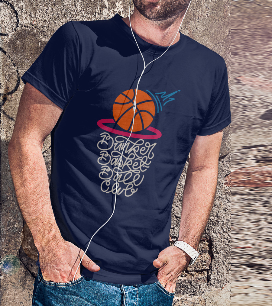 Bunker Branding Basketball Club Ball Net Script T-Shirt