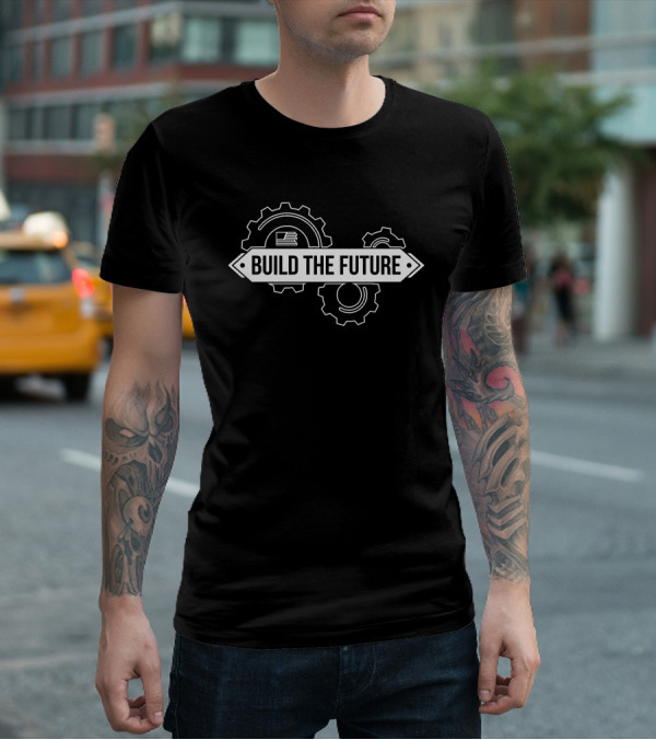 Daily Wire Merchandise Build The Future Gears T-Shirt