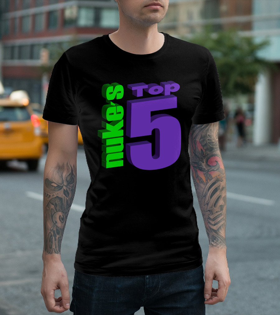 Nukestop5 Nuke's Top 5 Logo Merch T-Shirt