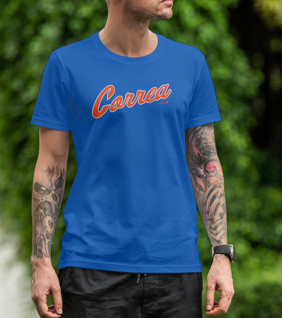Correa Playoff Script New York BreakingT Carlos T-Shirt
