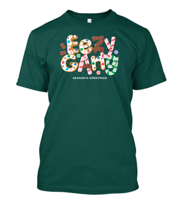 Yeezy Gang Festive Holiday Cookie Lettering T-Shirt