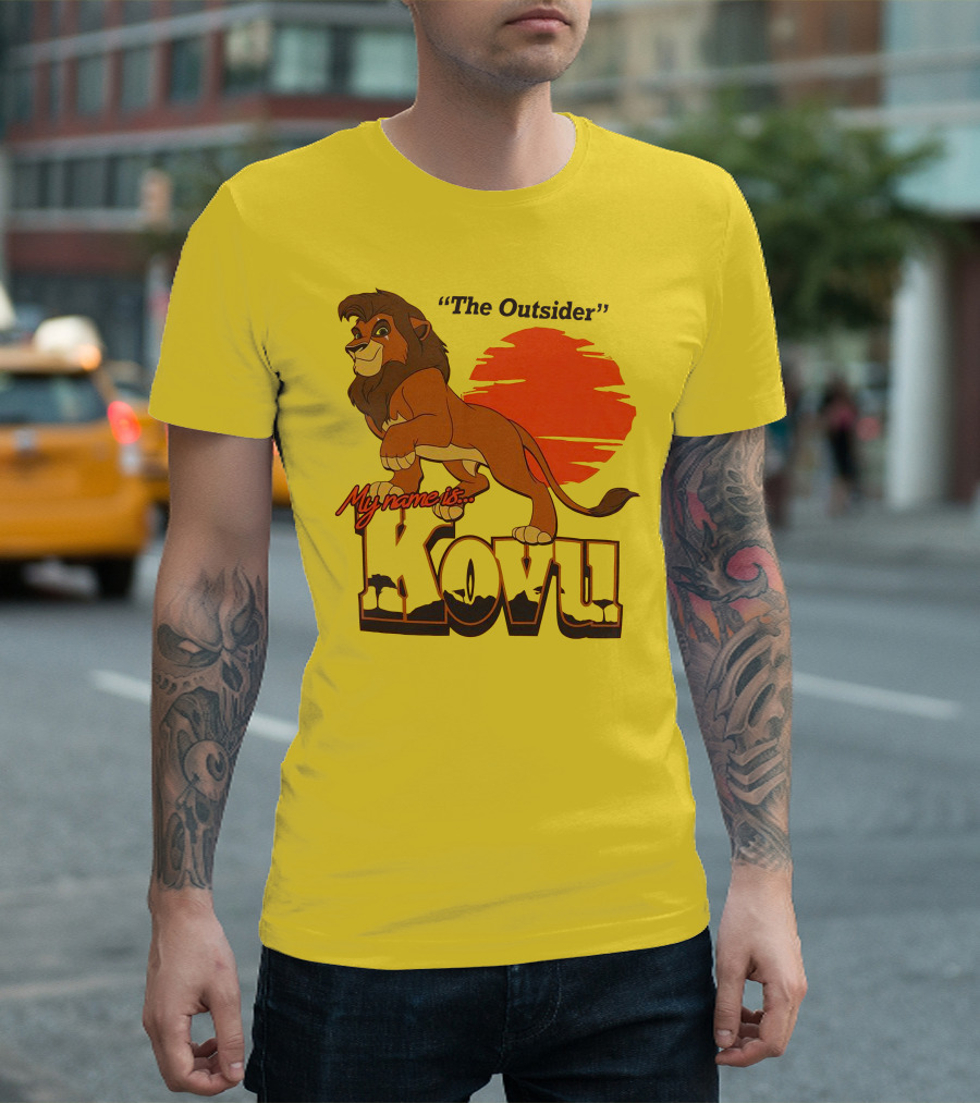 The Outsider My Name Is Kovu Lion King Character T-Shirt