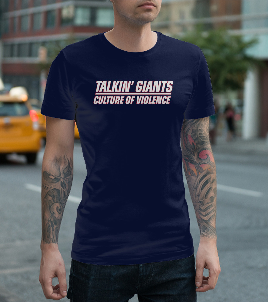 Jomboy Media Talkin' Giants Culture Of Violence T-Shirt