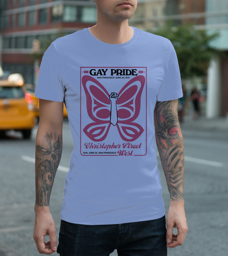 Gay Pride San Francisco June 25 1972 Christopher Street West T-Shirt