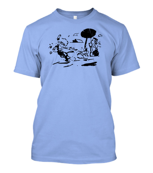 Krazy Kat Jules Pow Zip Comic Scene T-Shirt