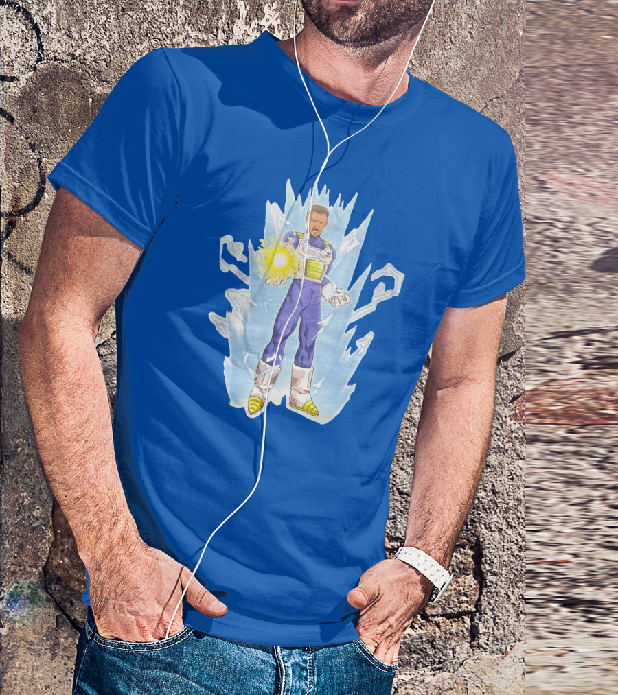 Josh Robbins Daniel Gafford Vegeta Super Saiyan Dragon Ball Z Power-Up T-Shirt