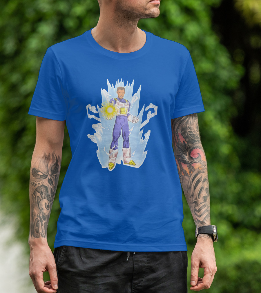 Josh Robbins Daniel Gafford Vegeta Super Saiyan Dragon Ball Z Power-Up T-Shirt