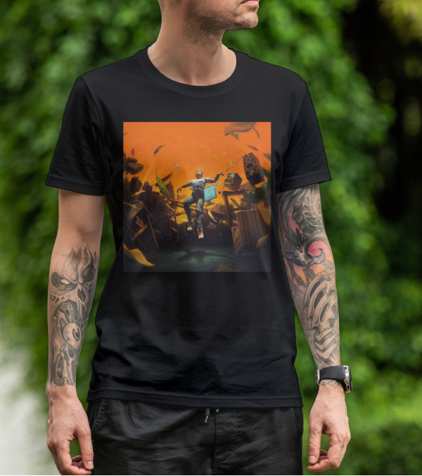 Nopressureshop Com Logic No Pressure Album Cover Floating Surreal Scene T-Shirt