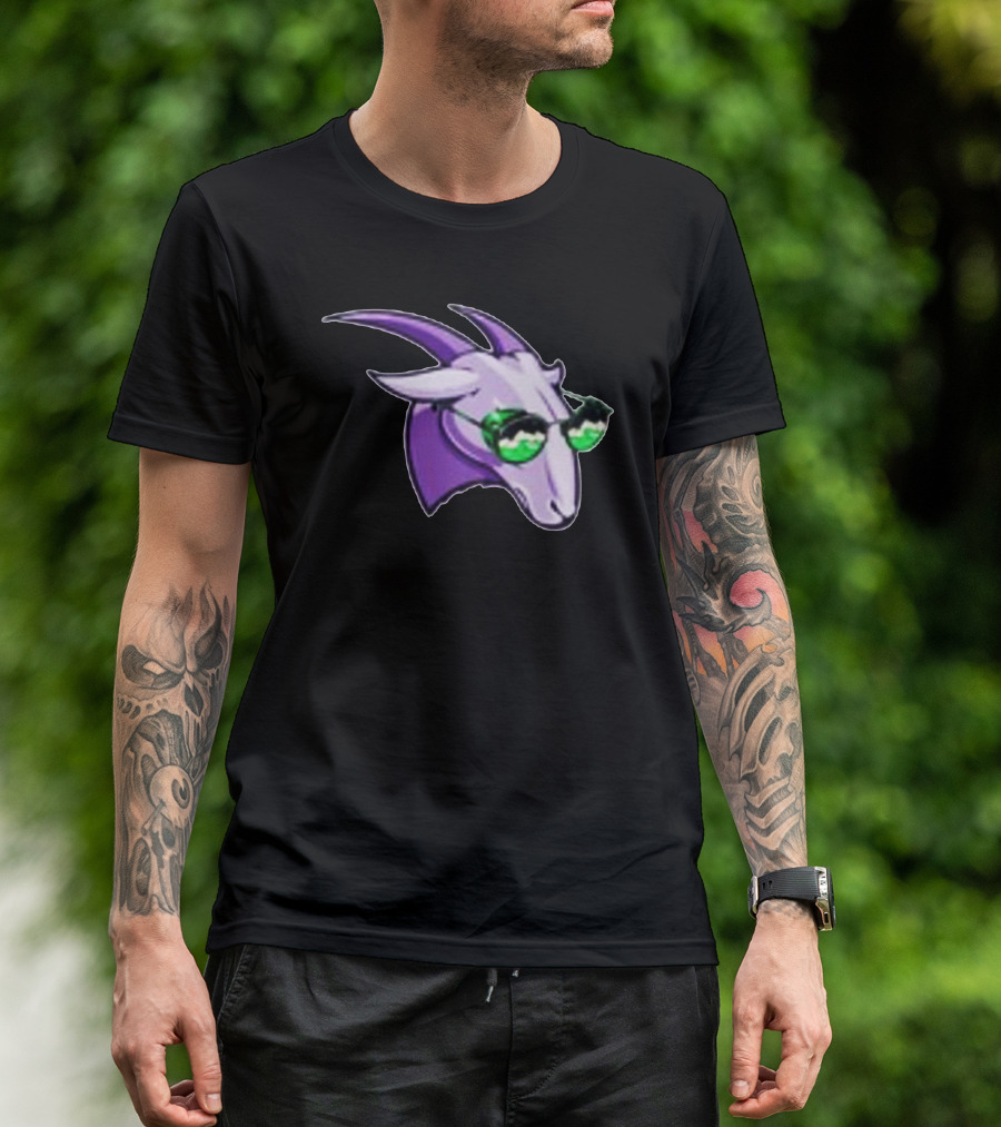 Gavin Magnus Merch Purple Goat Sunglasses T-Shirt