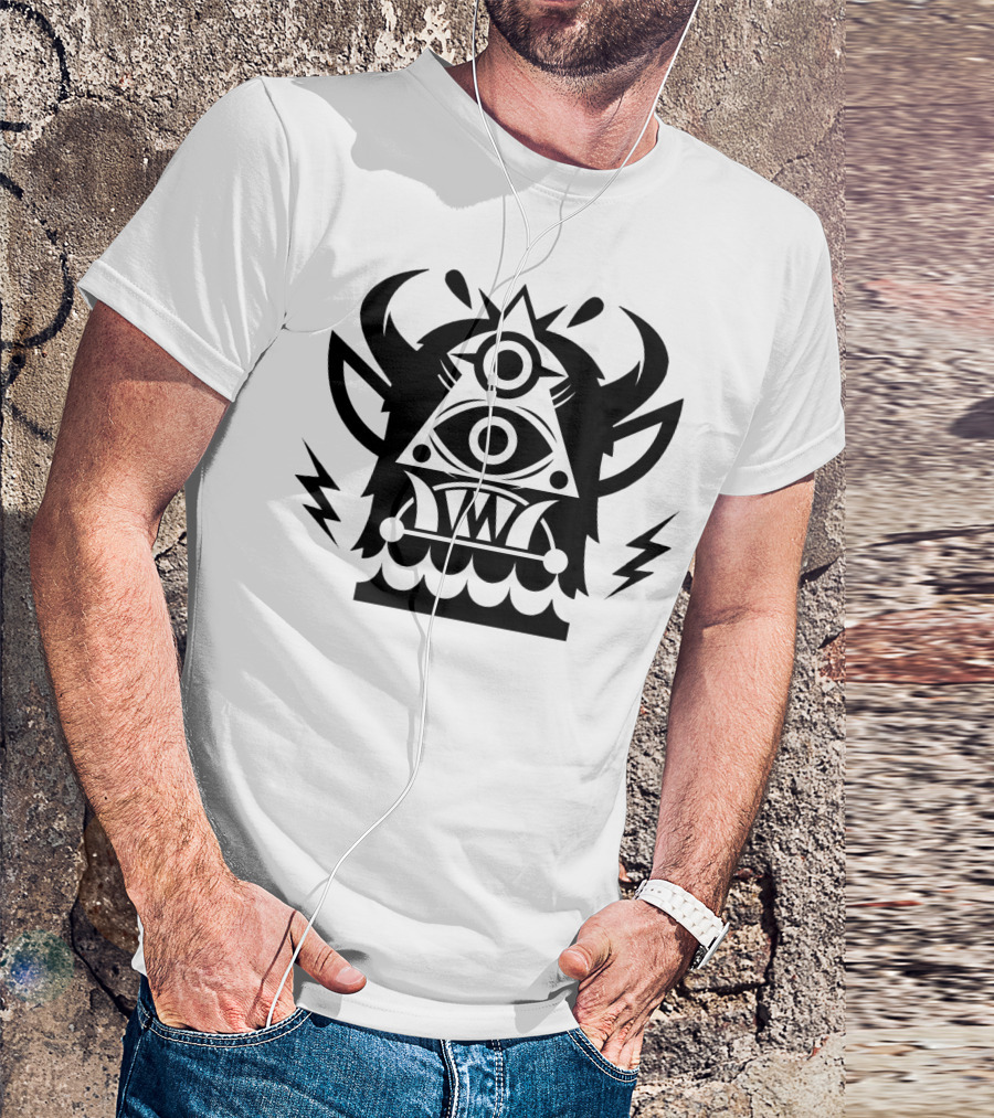 Jantsen Merch Third Eye Triangle Monster T-Shirt