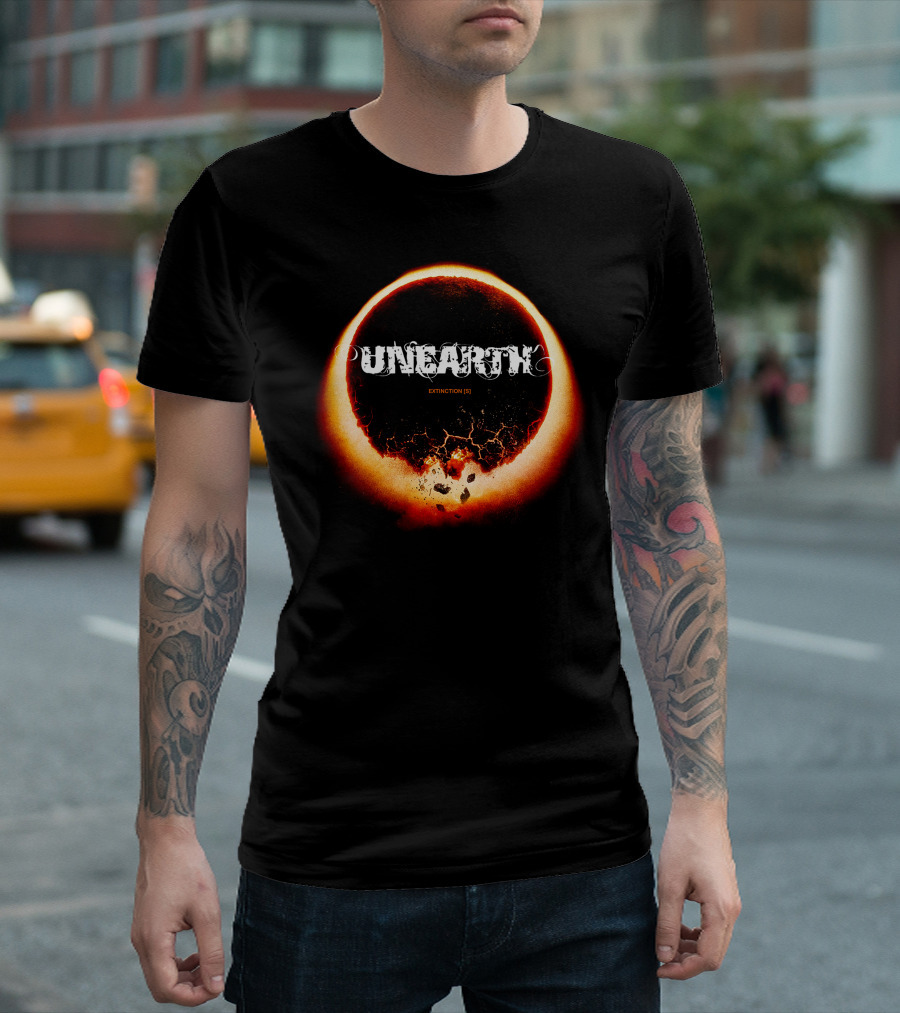UNEARTH Extinction [9] Solar Eclipse Event T-Shirt
