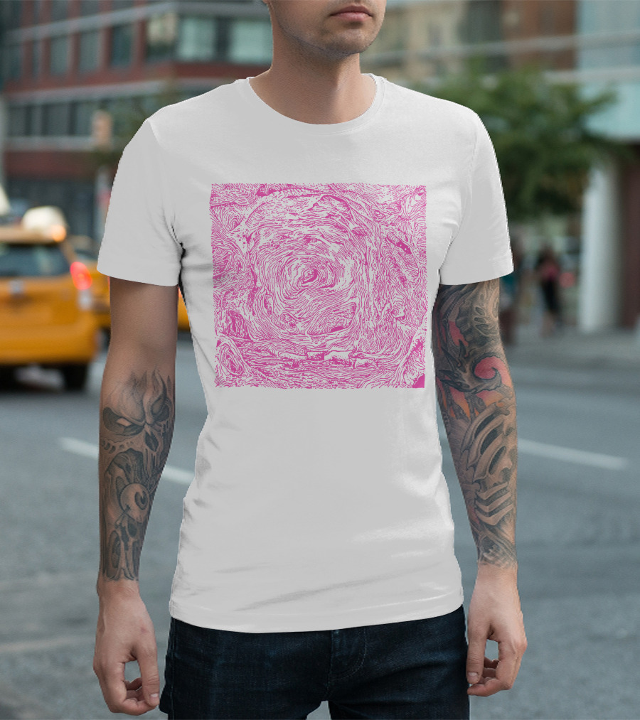 Fewjar Merch Pink Swirl T-Shirt