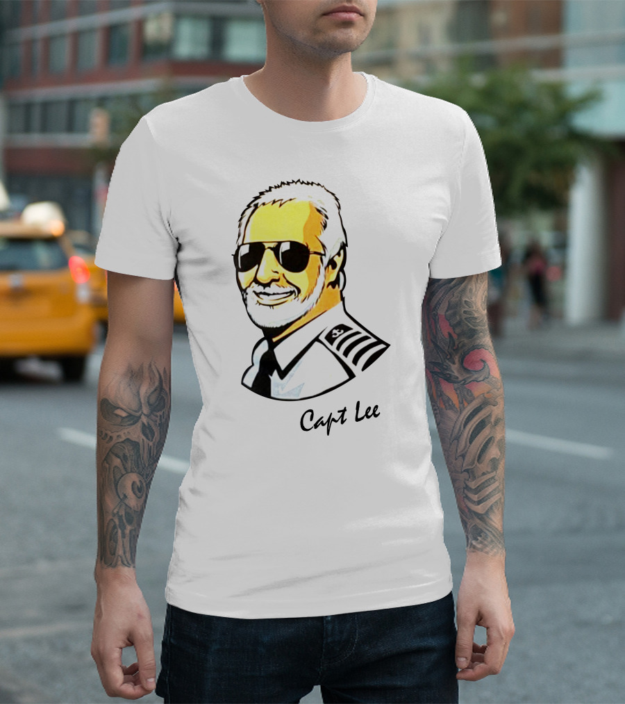 Capt Lee Sunglasses Captain Uniform T-Shirt