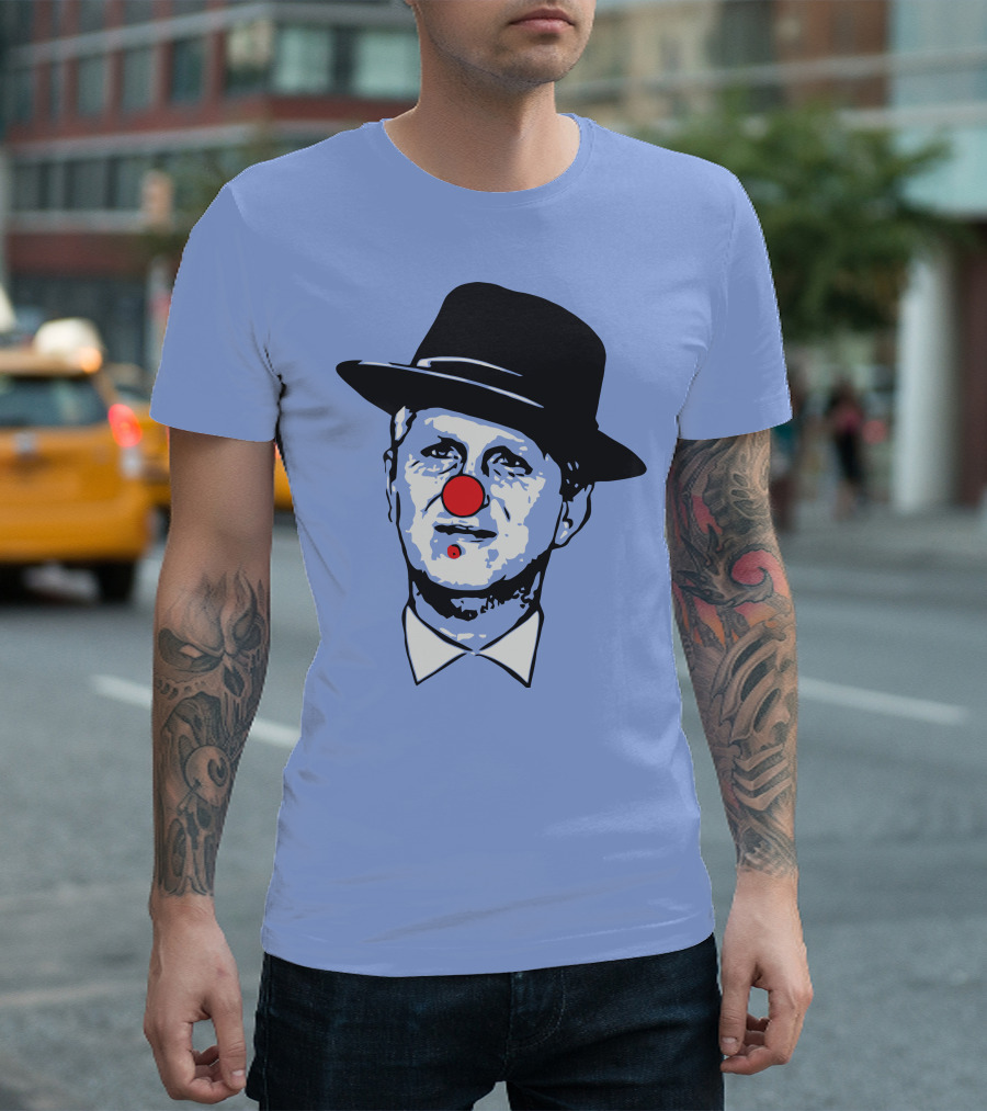 michael rapaport clown face with hat and red nose T-Shirt