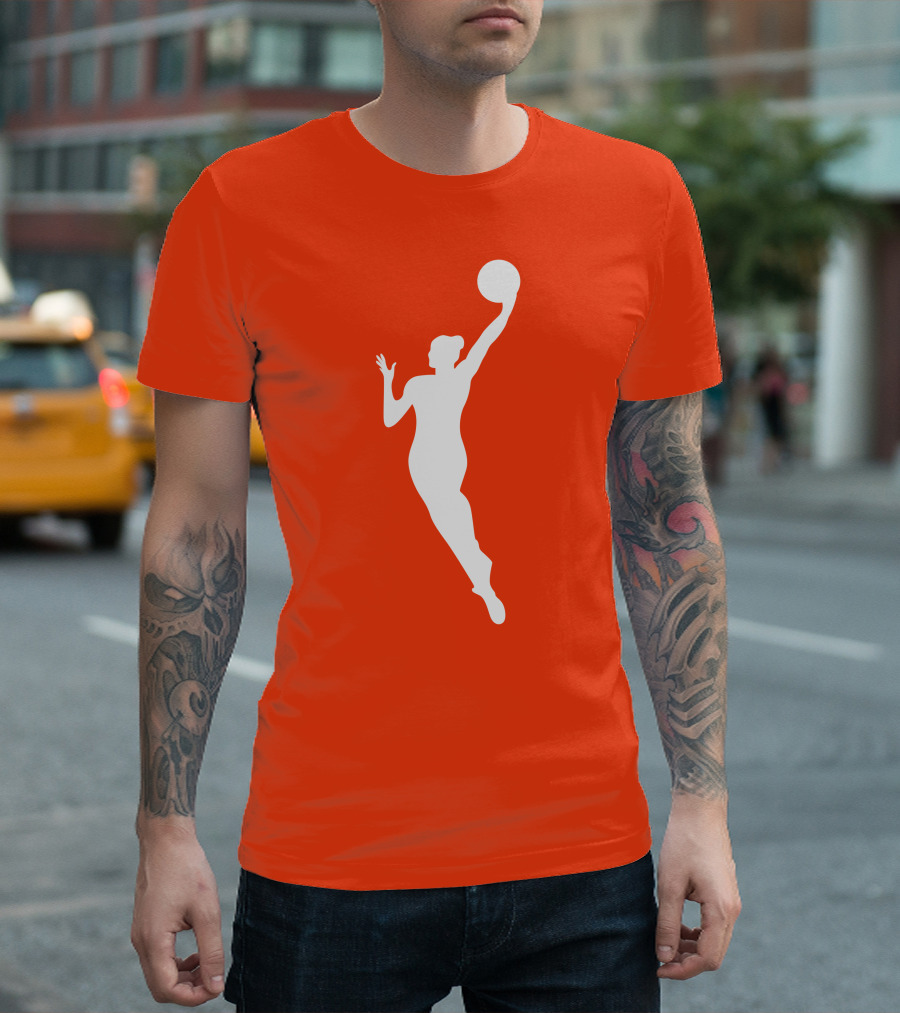 WNBA Jump Shot Icon on T-Shirt