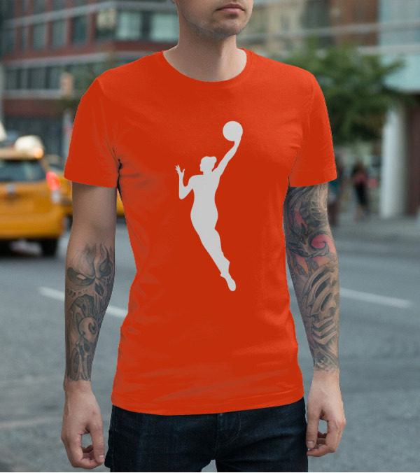 WNBA Jump Shot Icon On T-Shirt
