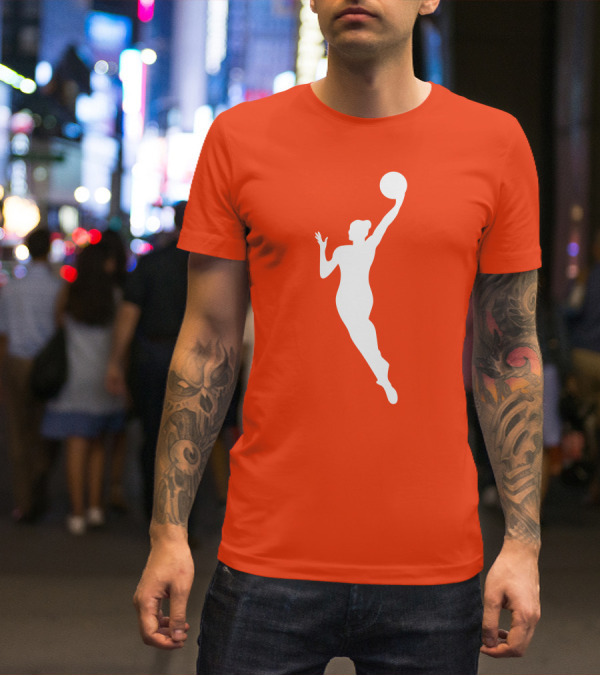 WNBA Jump Shot Icon On T-Shirt