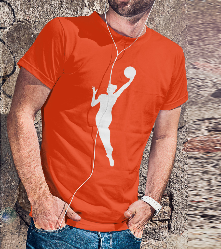 WNBA Jump Shot Icon On T-Shirt