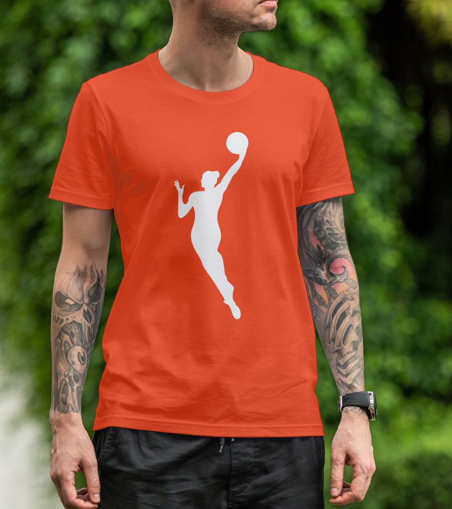 WNBA Jump Shot Icon On T-Shirt