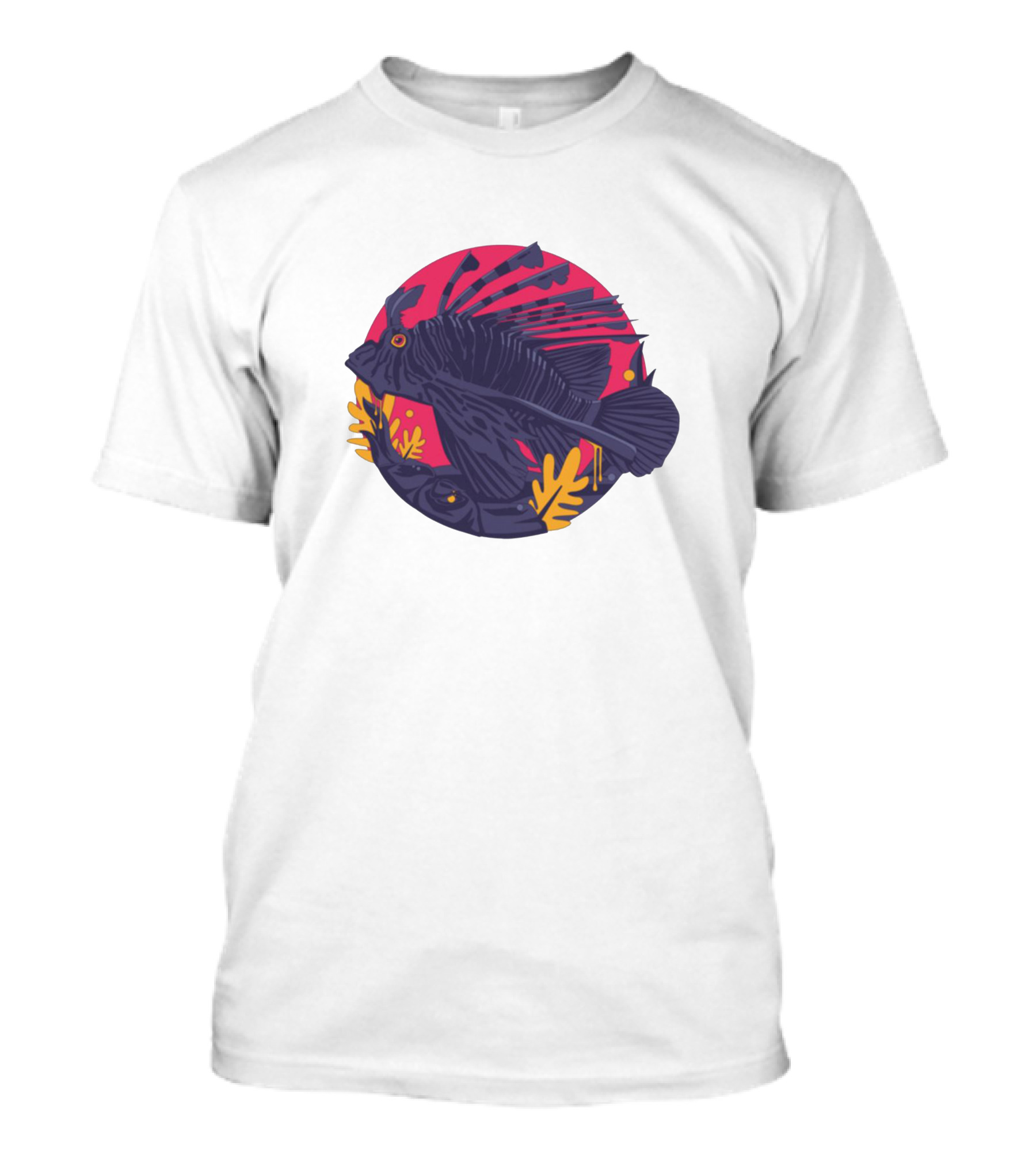 Jade Cicada Vibrant Fish Artwork Merch T-Shirt
