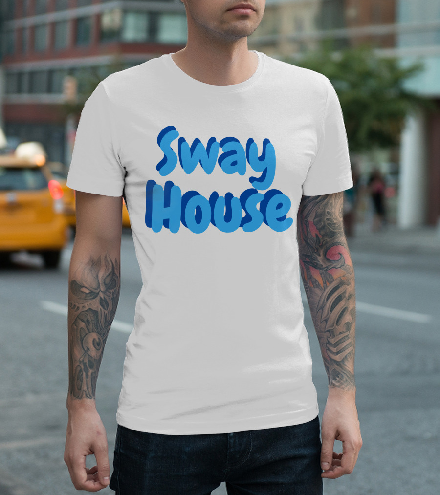 Sway House Bold Blue Text Merchandise T-Shirt