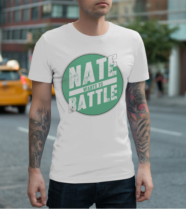 NateWantsToBattle Green Circle T-Shirt