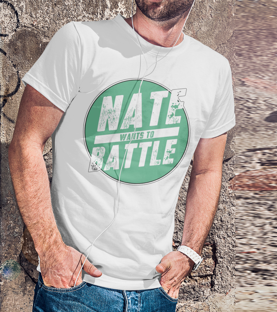 NateWantsToBattle Green Circle T-Shirt