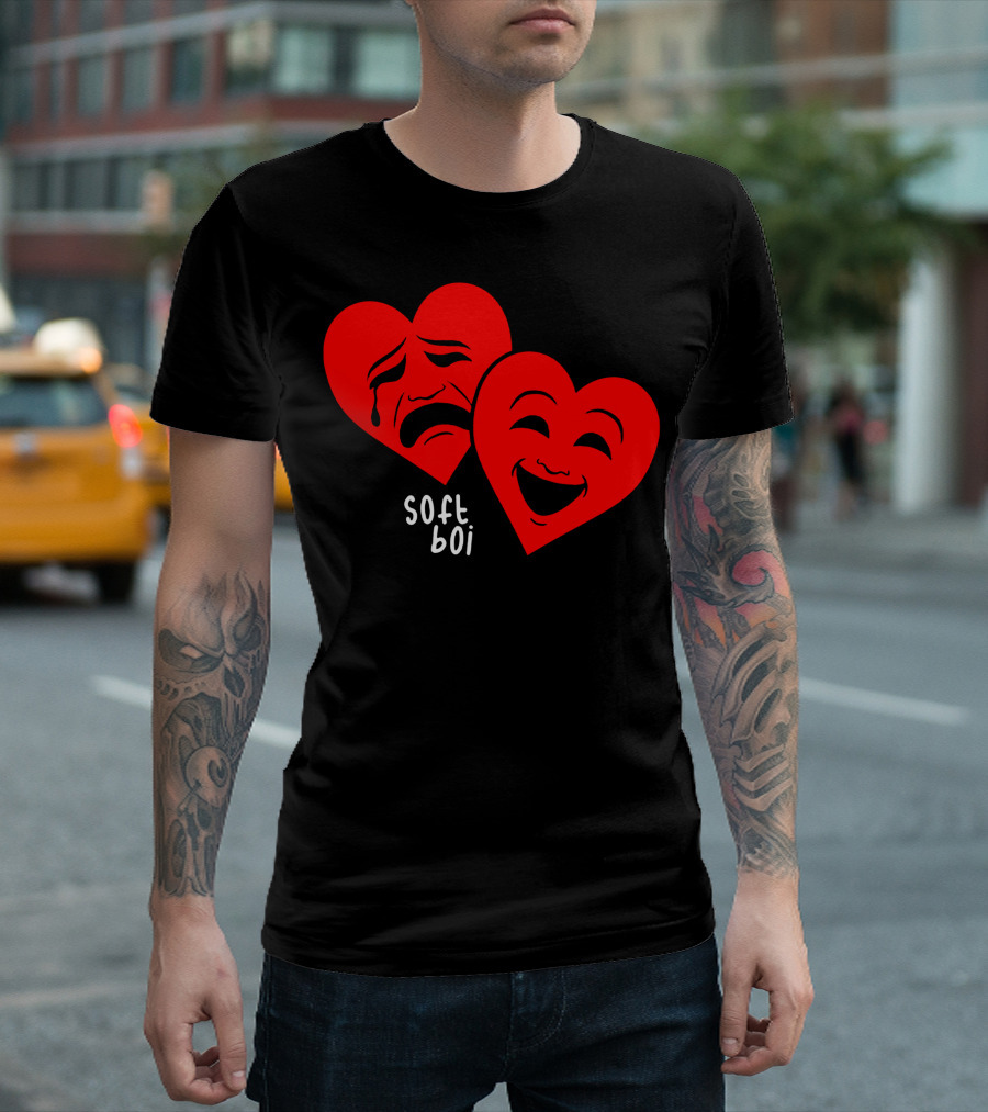 Soft Boi CrankGameplays Merch Heart Faces T-Shirt