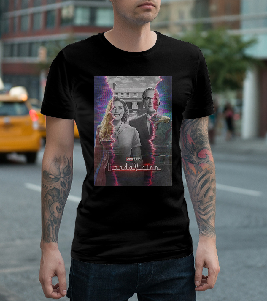 Marvel Studios WandaVision Retro TV Distortion T-Shirt