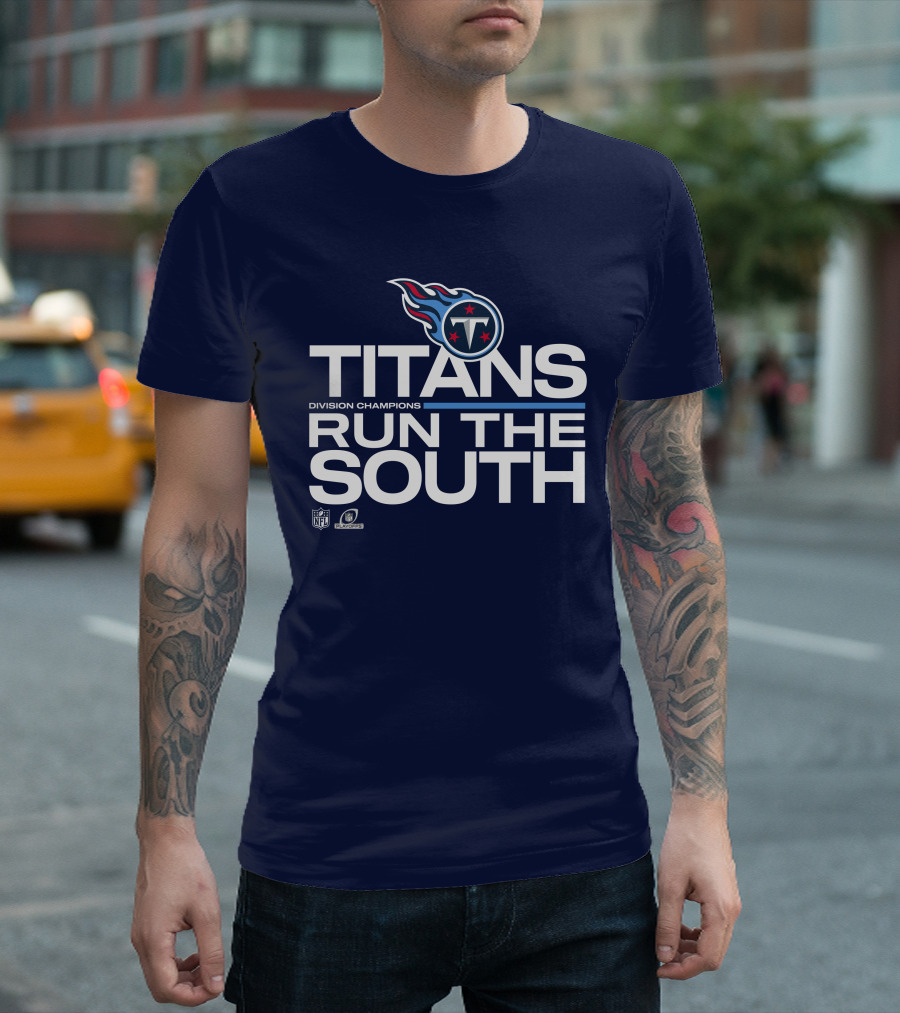 Tennessee Titans Division Champions Run The South NFL Playoffs T-Shirt