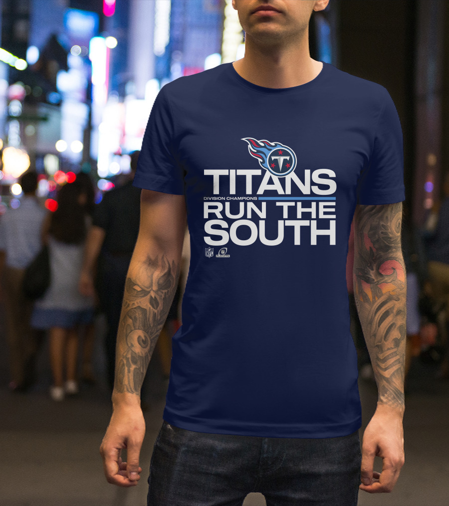 Tennessee Titans Division Champions Run The South NFL Playoffs T-Shirt