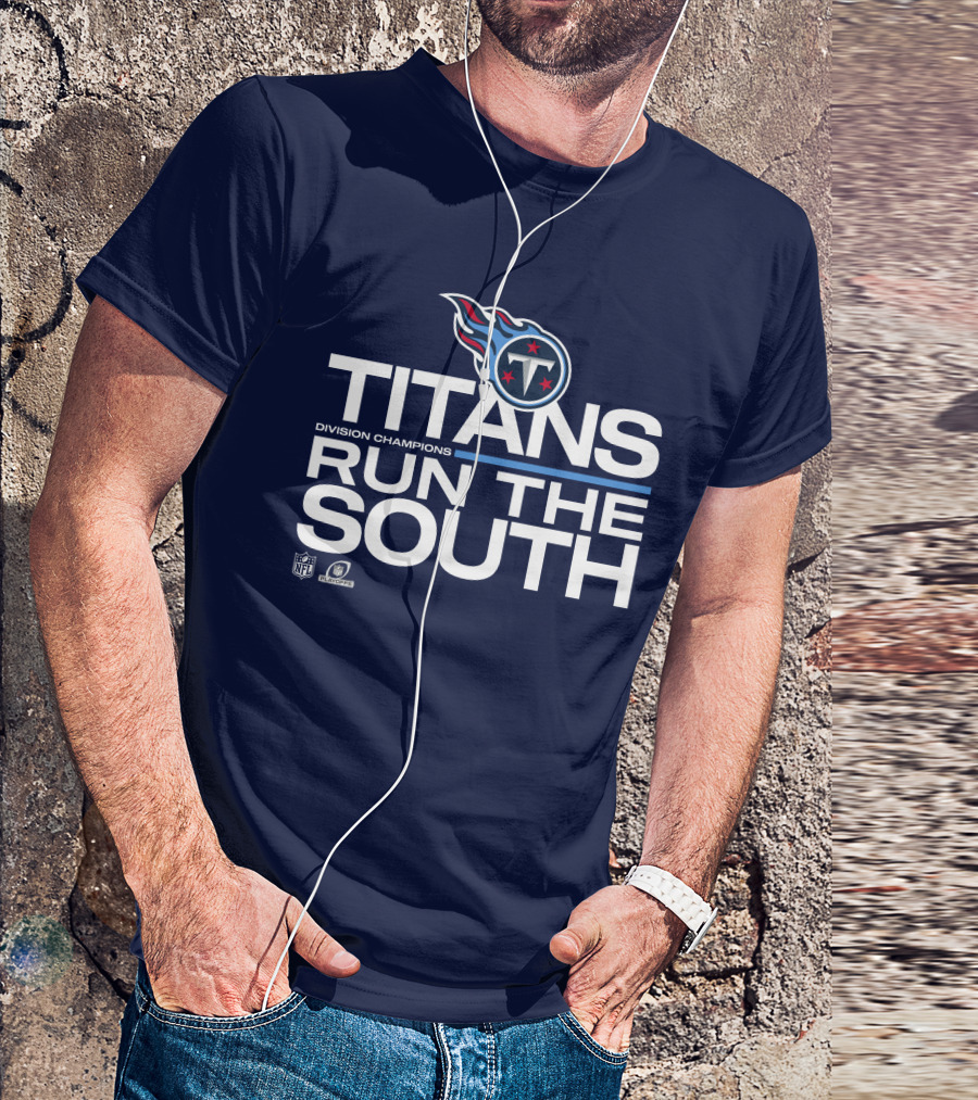Tennessee Titans Division Champions Run The South NFL Playoffs T-Shirt