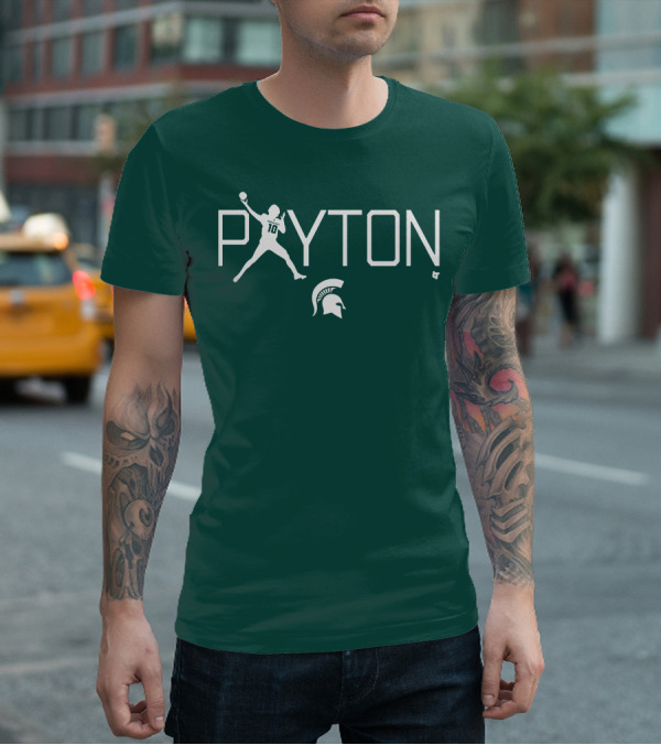 PAYTON 10 Spartan Football Quarterback T-Shirt