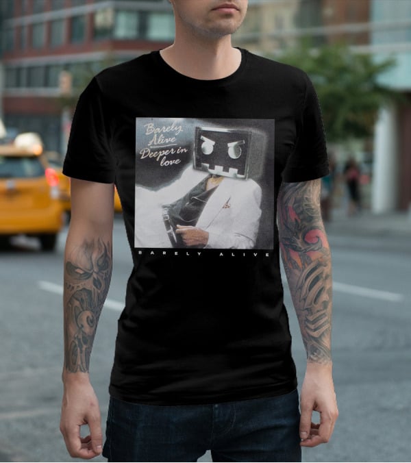 Barely Alive Deeper in Love 80s Aesthetic Robot Head Suit T-Shirt