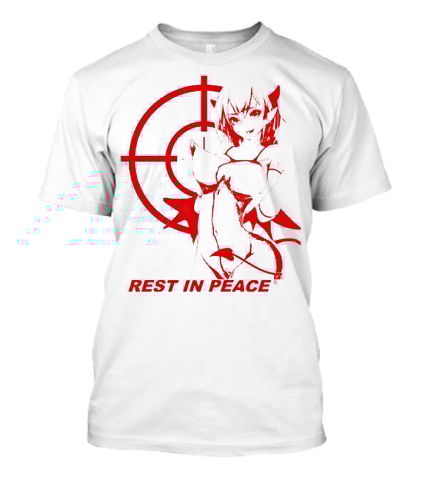 REST IN PEACE Drippin So Pretty Merch Anime Character Target Devil Horns Tail T-Shirt