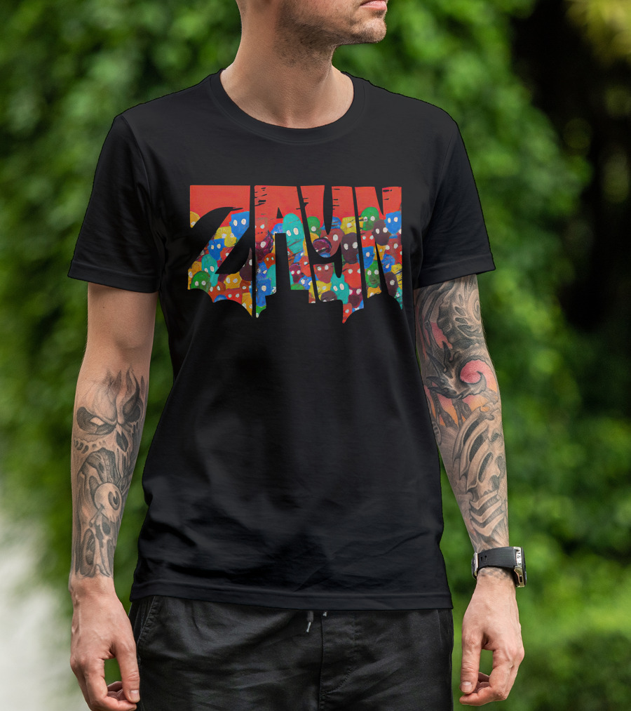 Zayn Malik Merch Colorful Faces Street T-Shirt