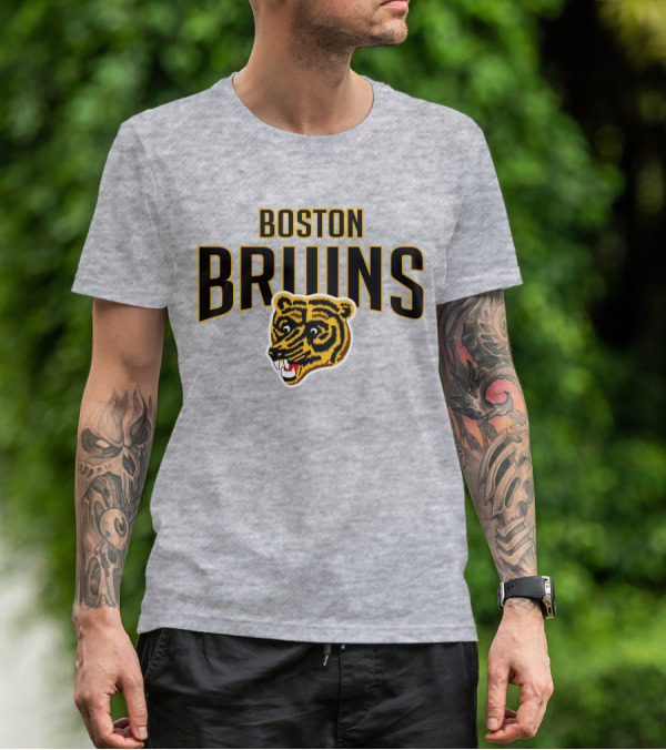 Boston Bruins Classic Vintage Logo Longsleeve T-Shirt