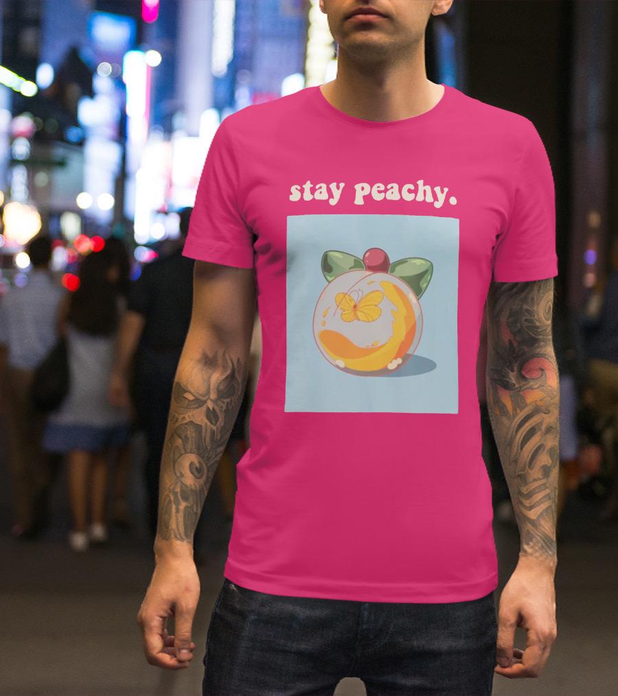 Stay Peachy Butterfly Peachy Squad Merch T-Shirt