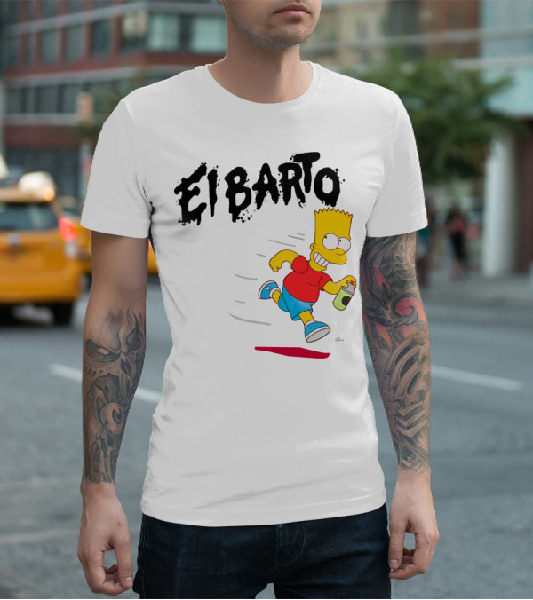 Vans Simpsons El Barto Bart Simpson Spray Can T-Shirt