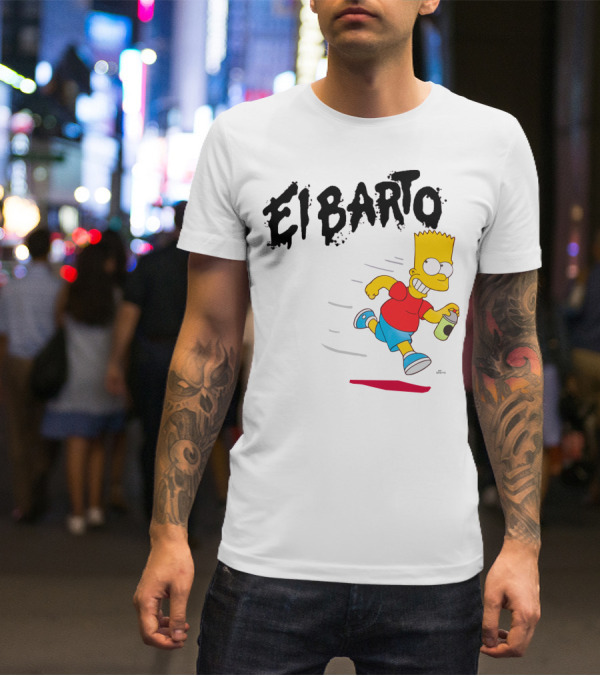 Vans Simpsons El Barto Bart Simpson Spray Can T-Shirt